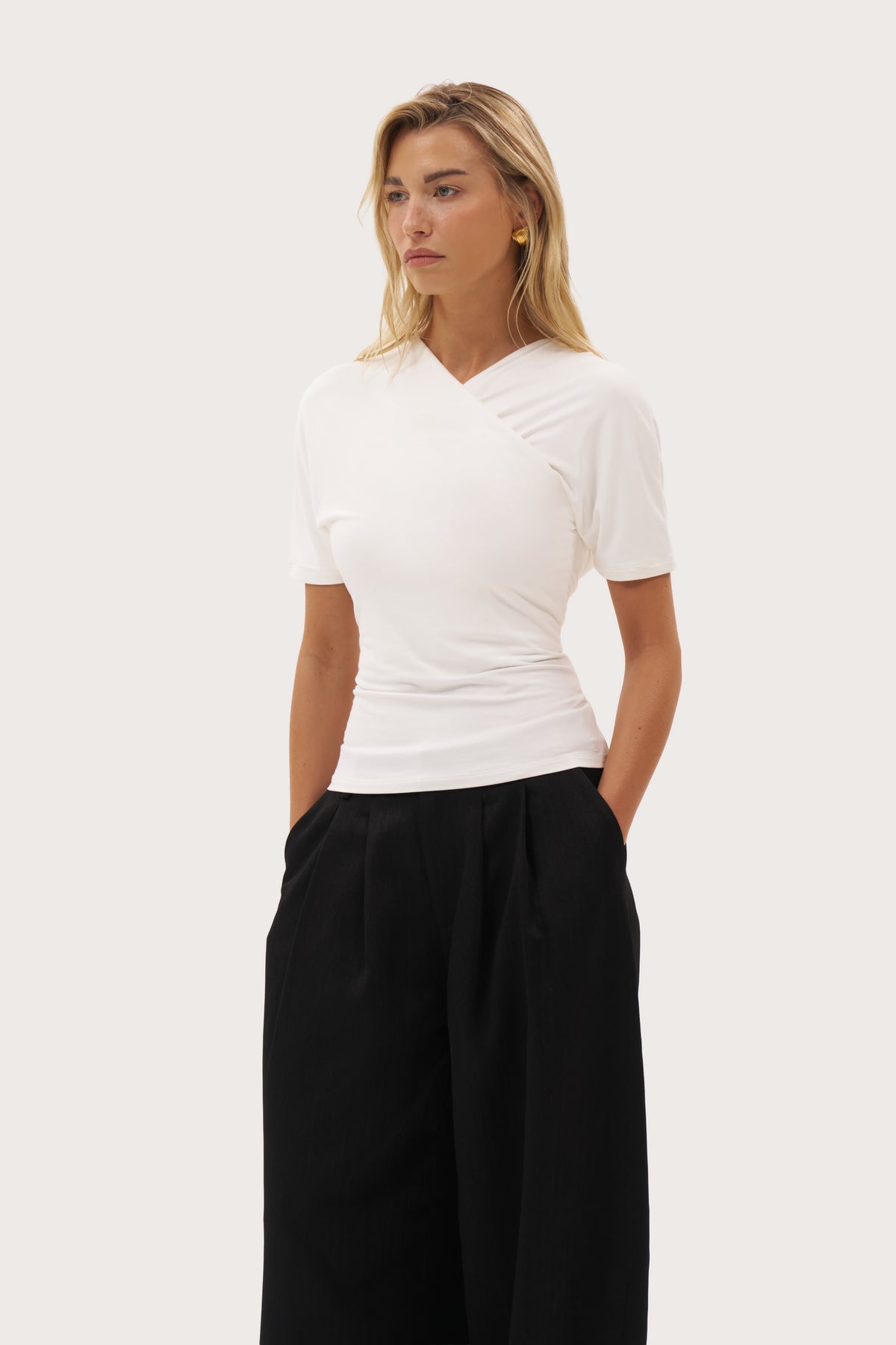 Chia Crossover Tee - White