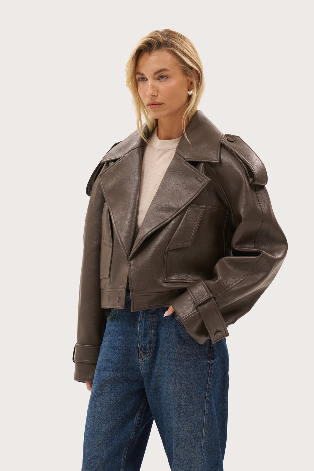 Dakota Biker Jacket - Brown