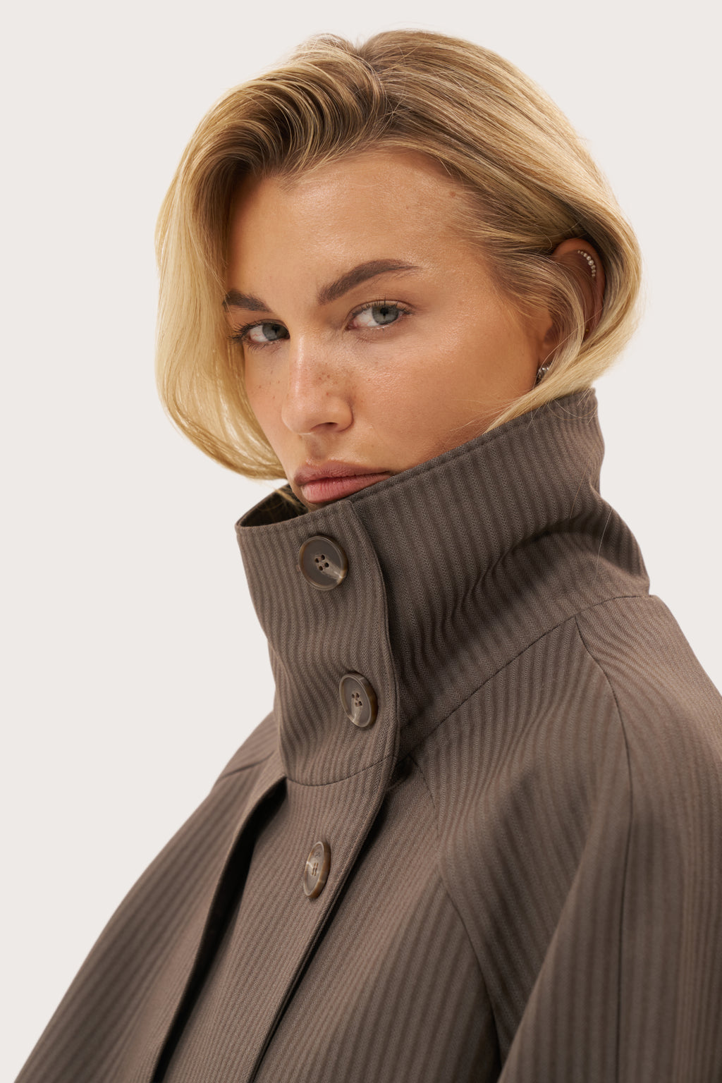 Kensington Oversized Trench Coat - Brown