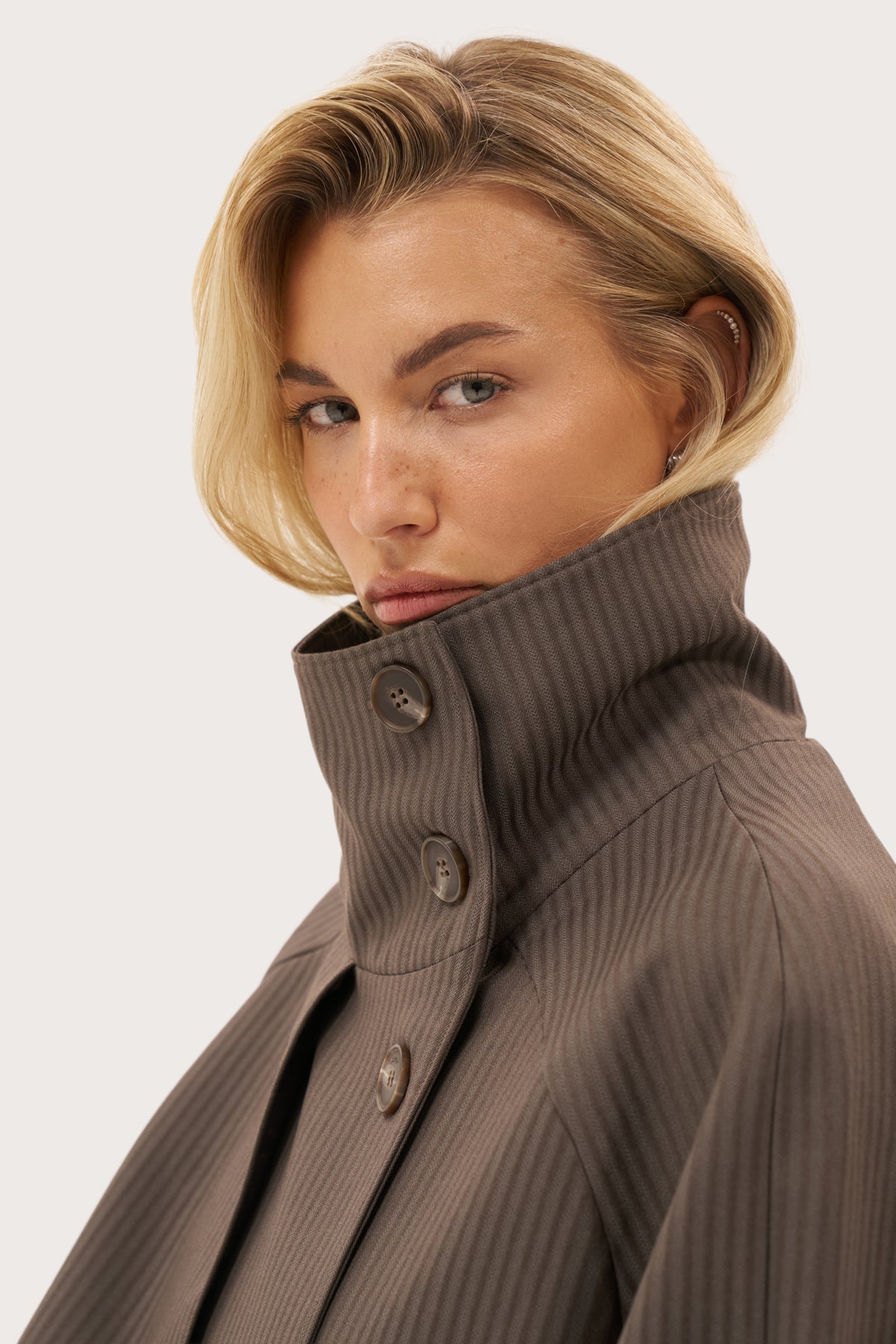 Kensington Oversized Trench Coat - Brown
