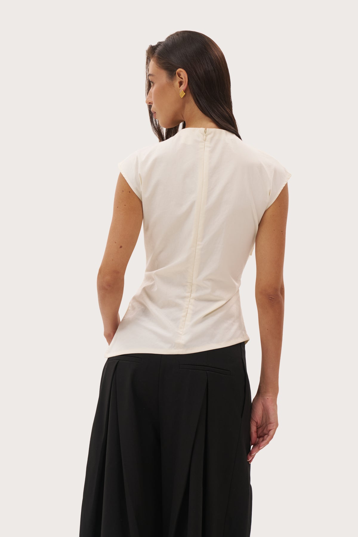 Frame Sleeveless Top - Cream