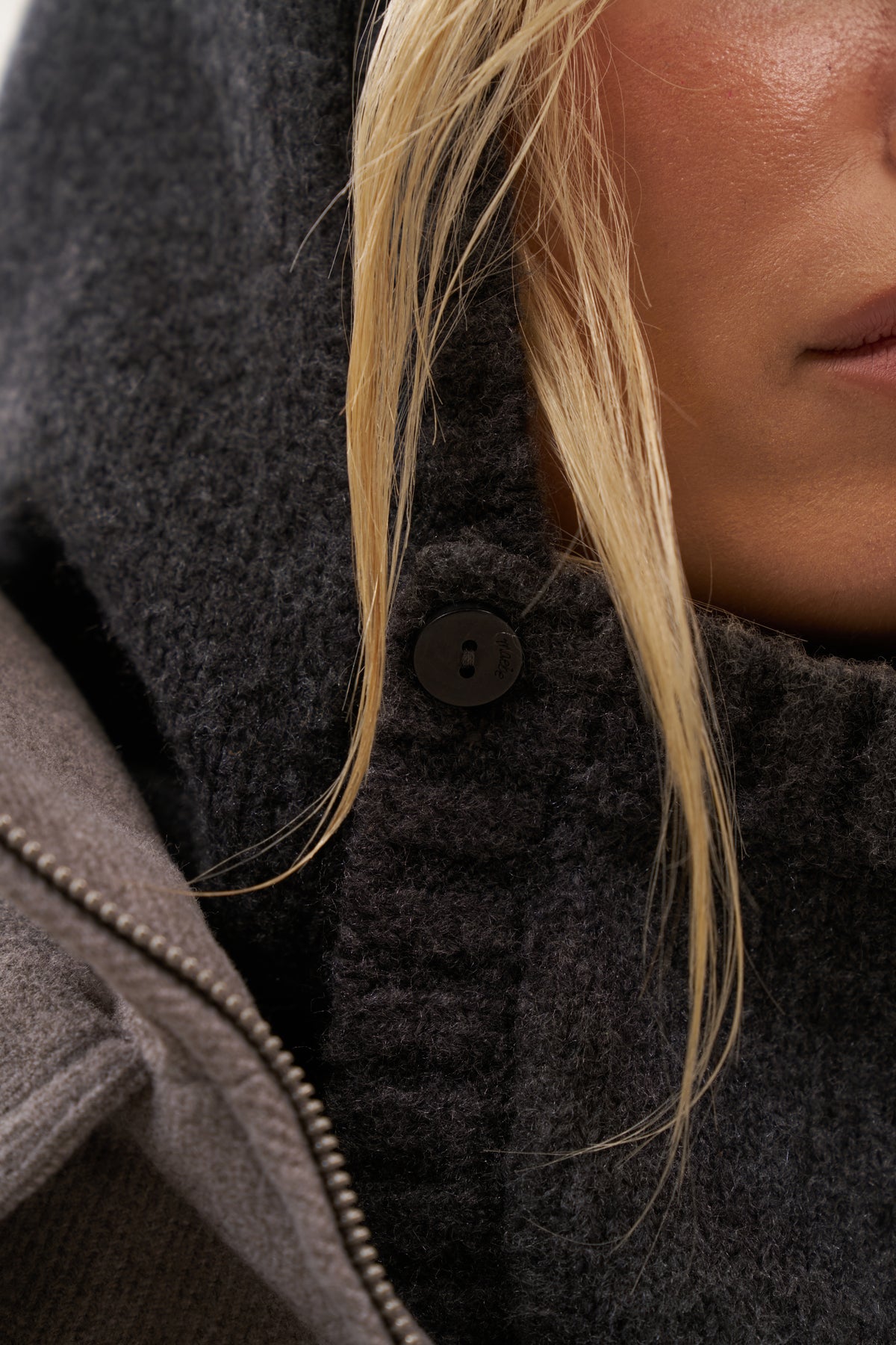 Knitted Snood - Dark Grey