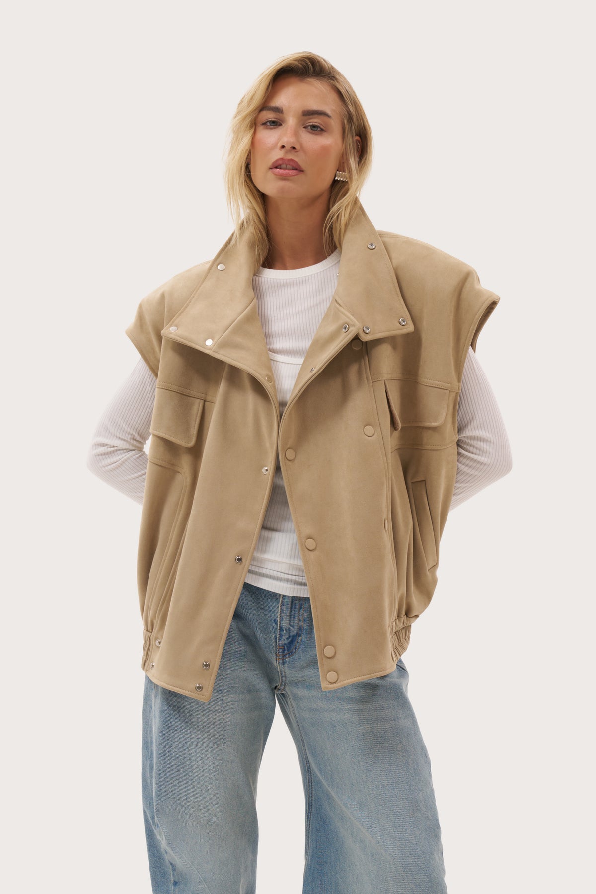 Fawn Oversized Jacket - Beige