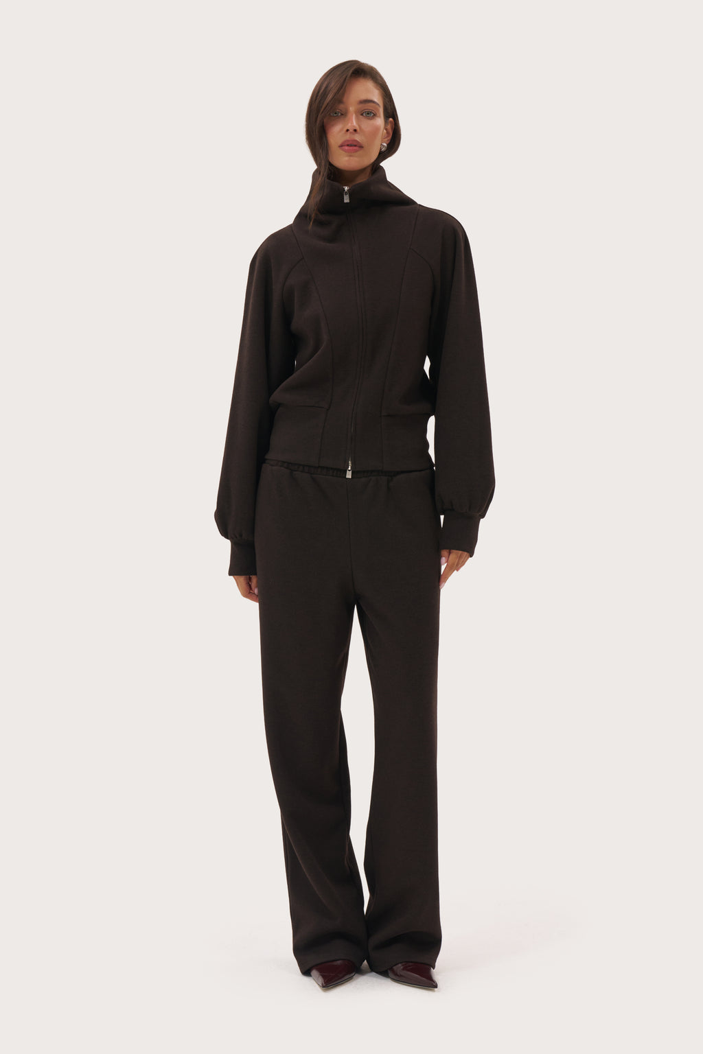 Repose Knit Jacket - Brown