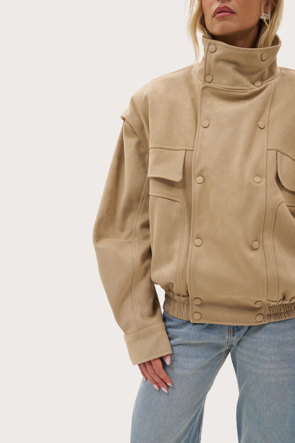 Fawn Oversized Jacket - Beige