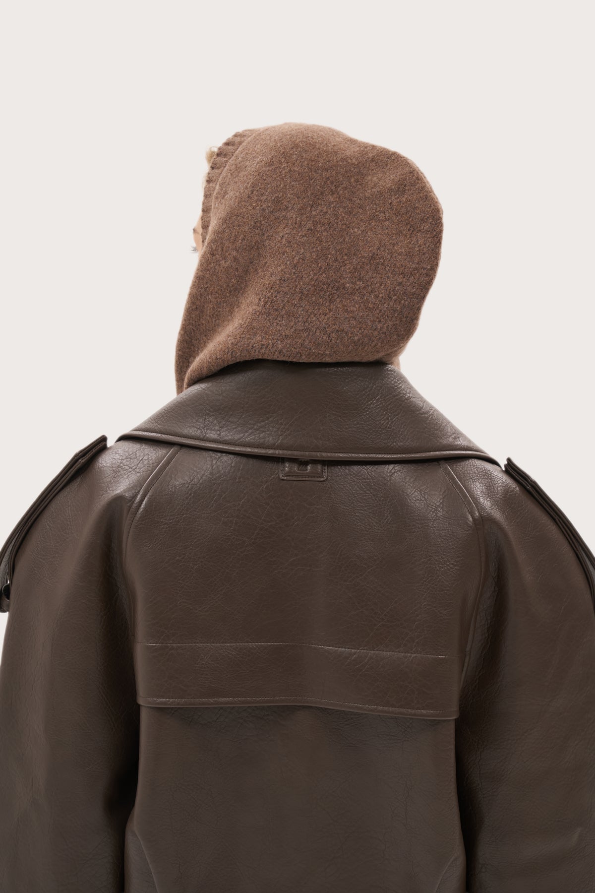 Knitted Snood - Brown