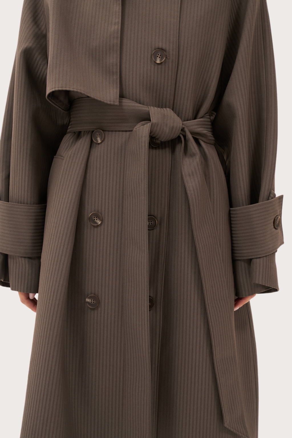 Kensington Oversized Trench Coat - Brown