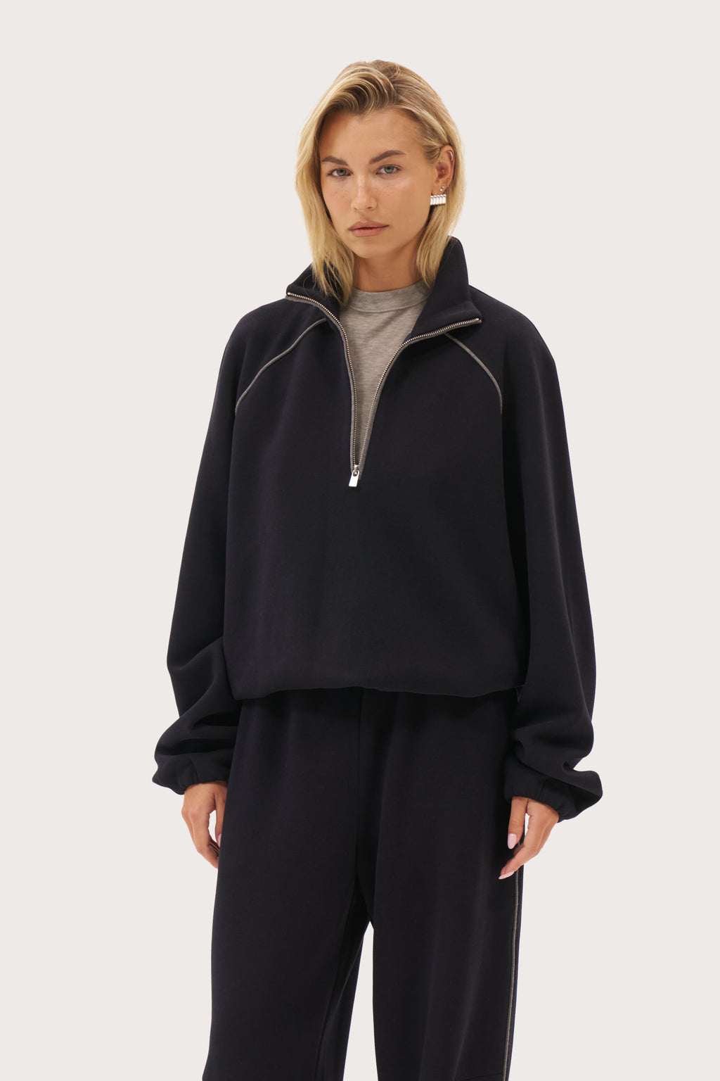 Rotation Jersey Knit Jumper - Navy