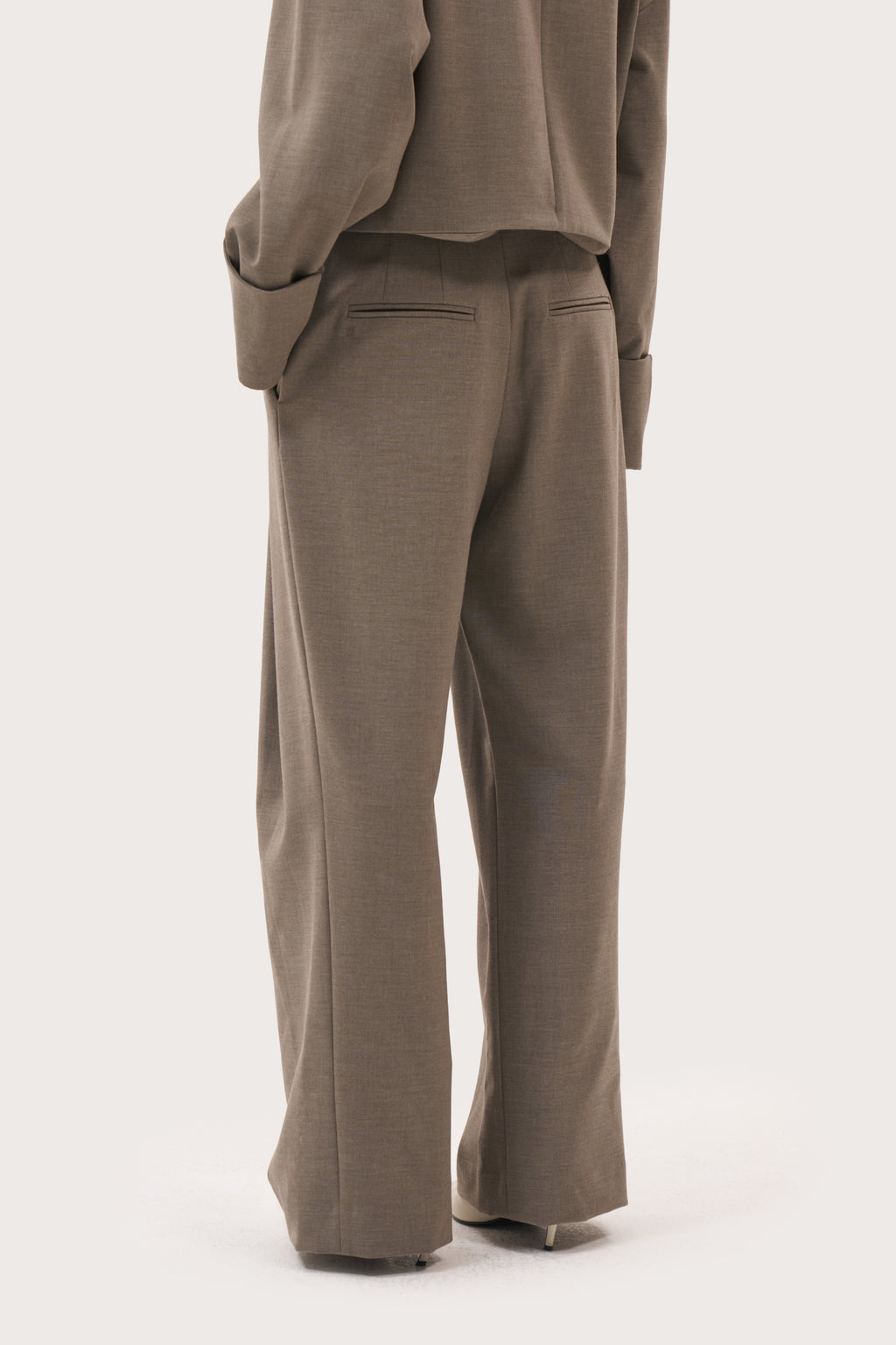 Solene Tailored Trousers - Taupe