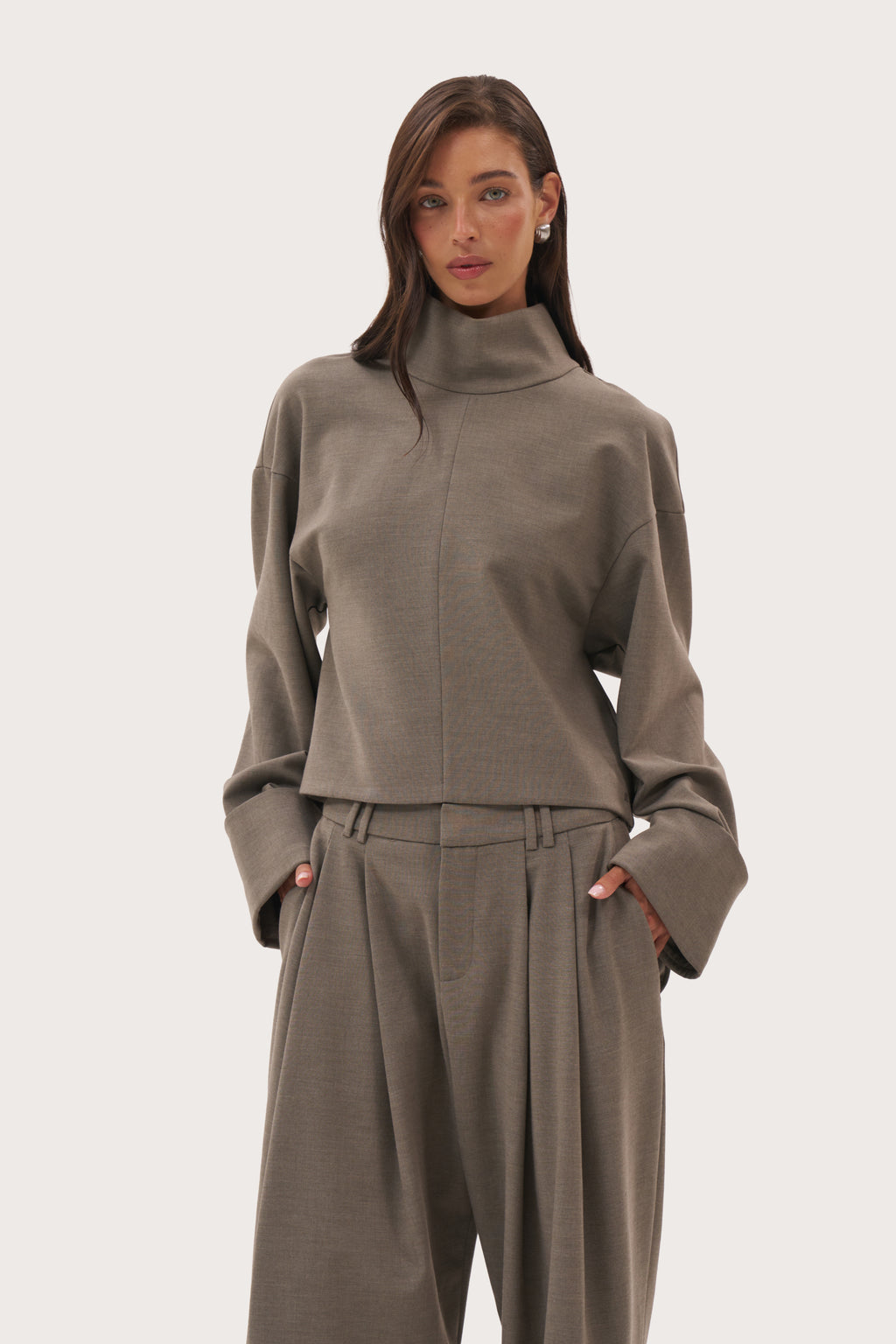 Solene Top - Taupe