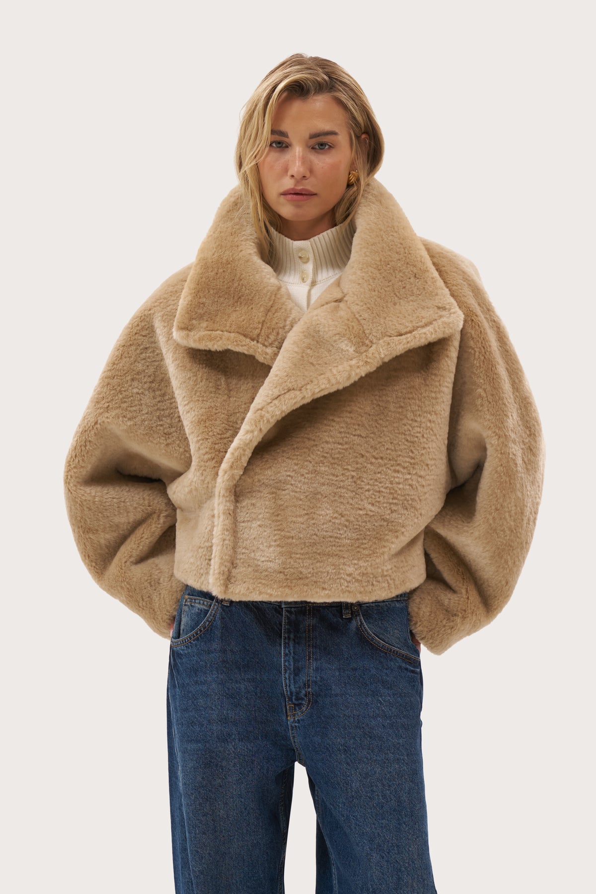 Sorrel Fur Jacket - Beige