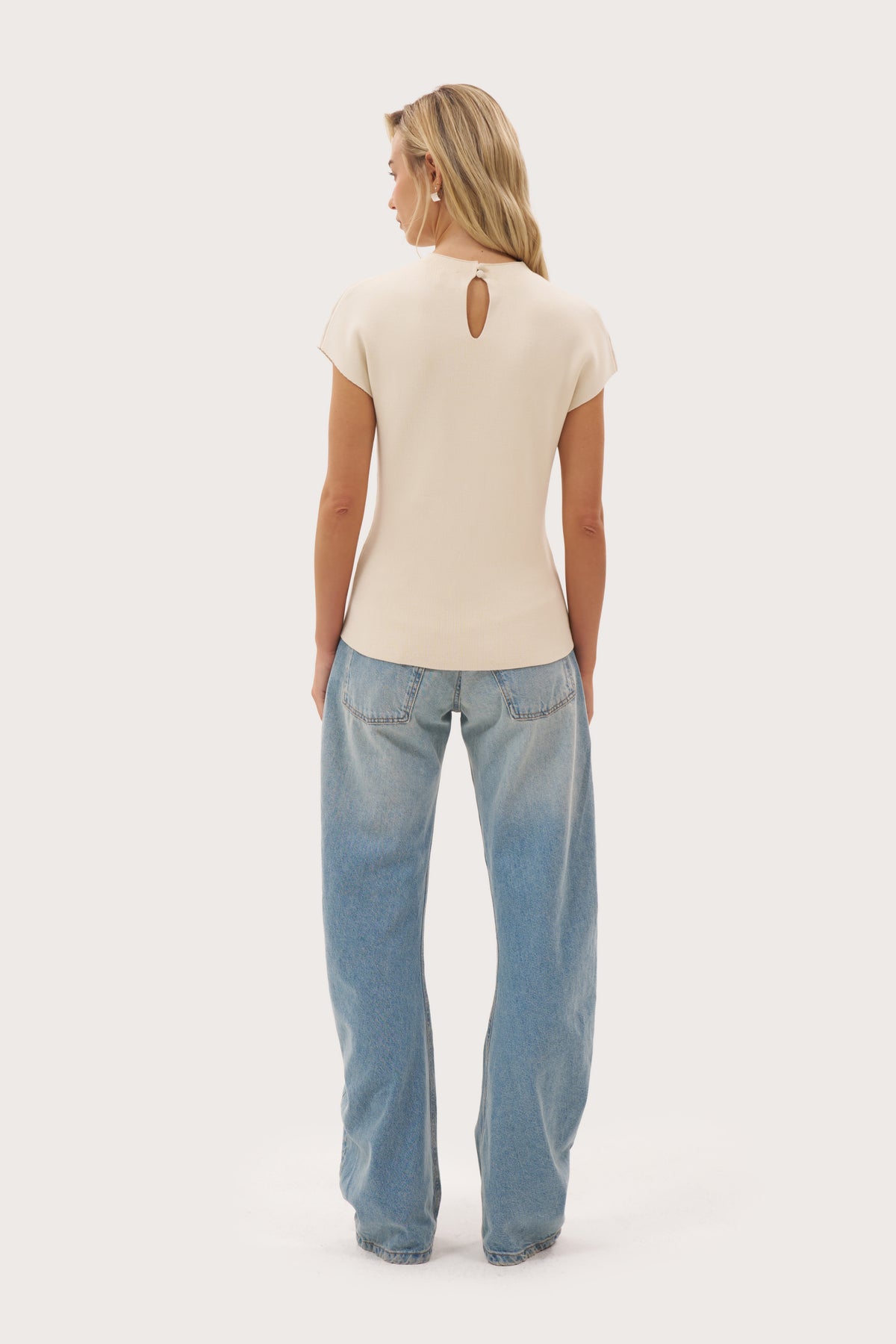 Simplicity Knit Top - Beige