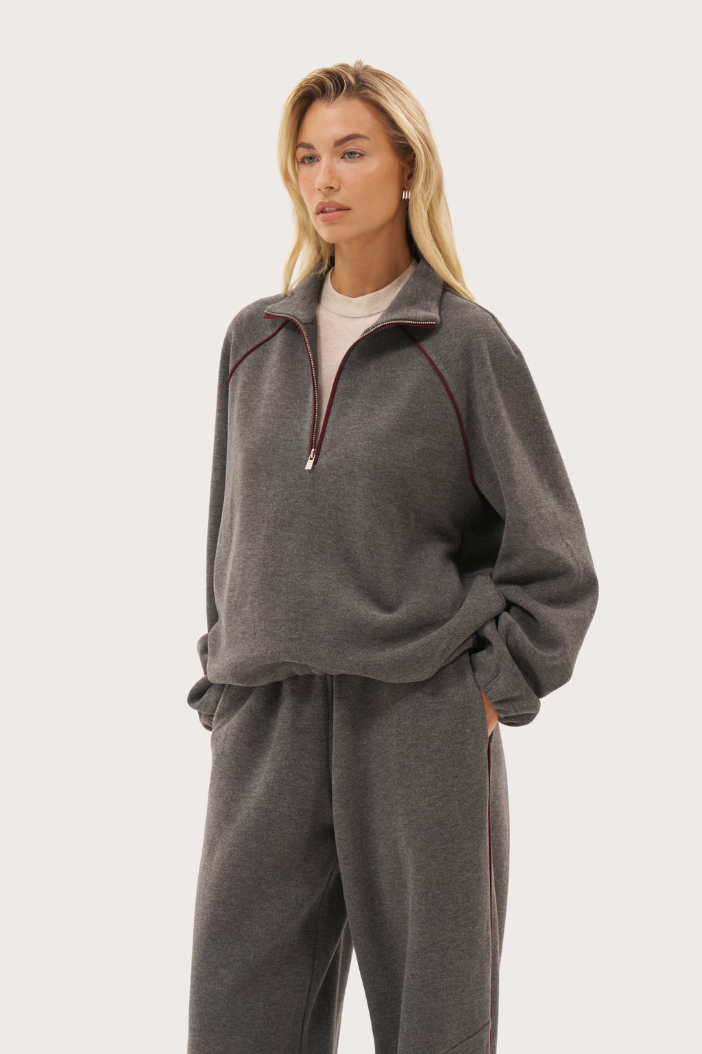 Rotation Jersey Knit Jumper - Dark Grey