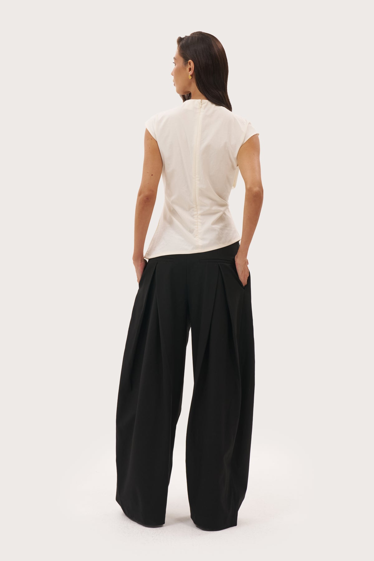 Frame Sleeveless Top - Cream
