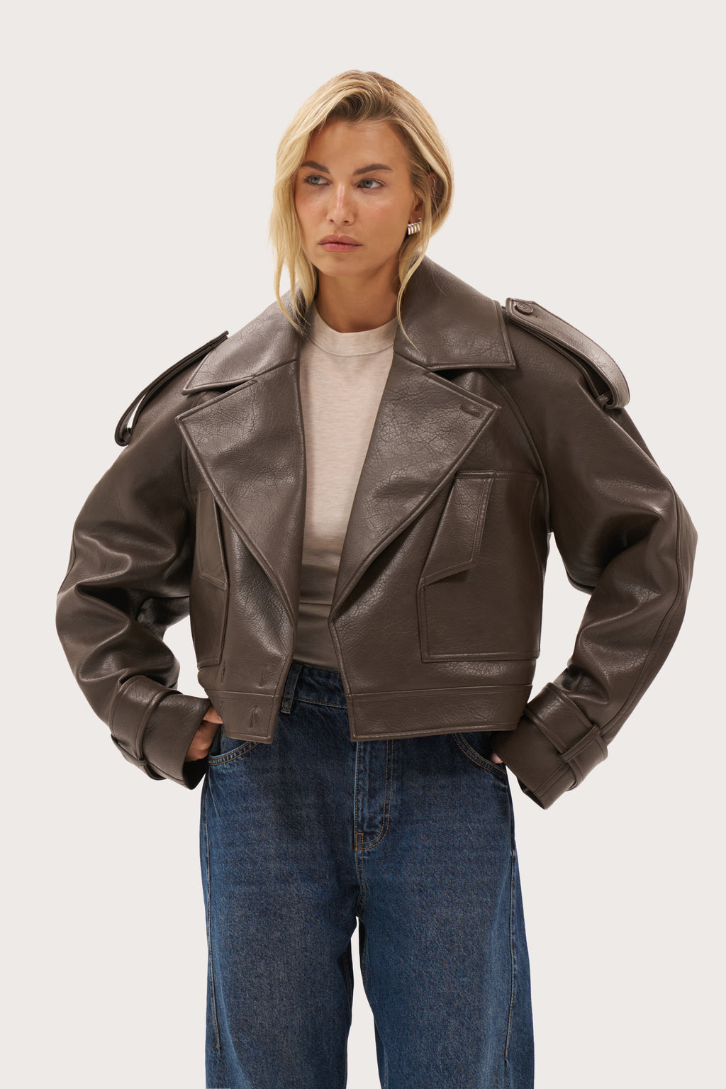 Dakota Biker Jacket - Brown
