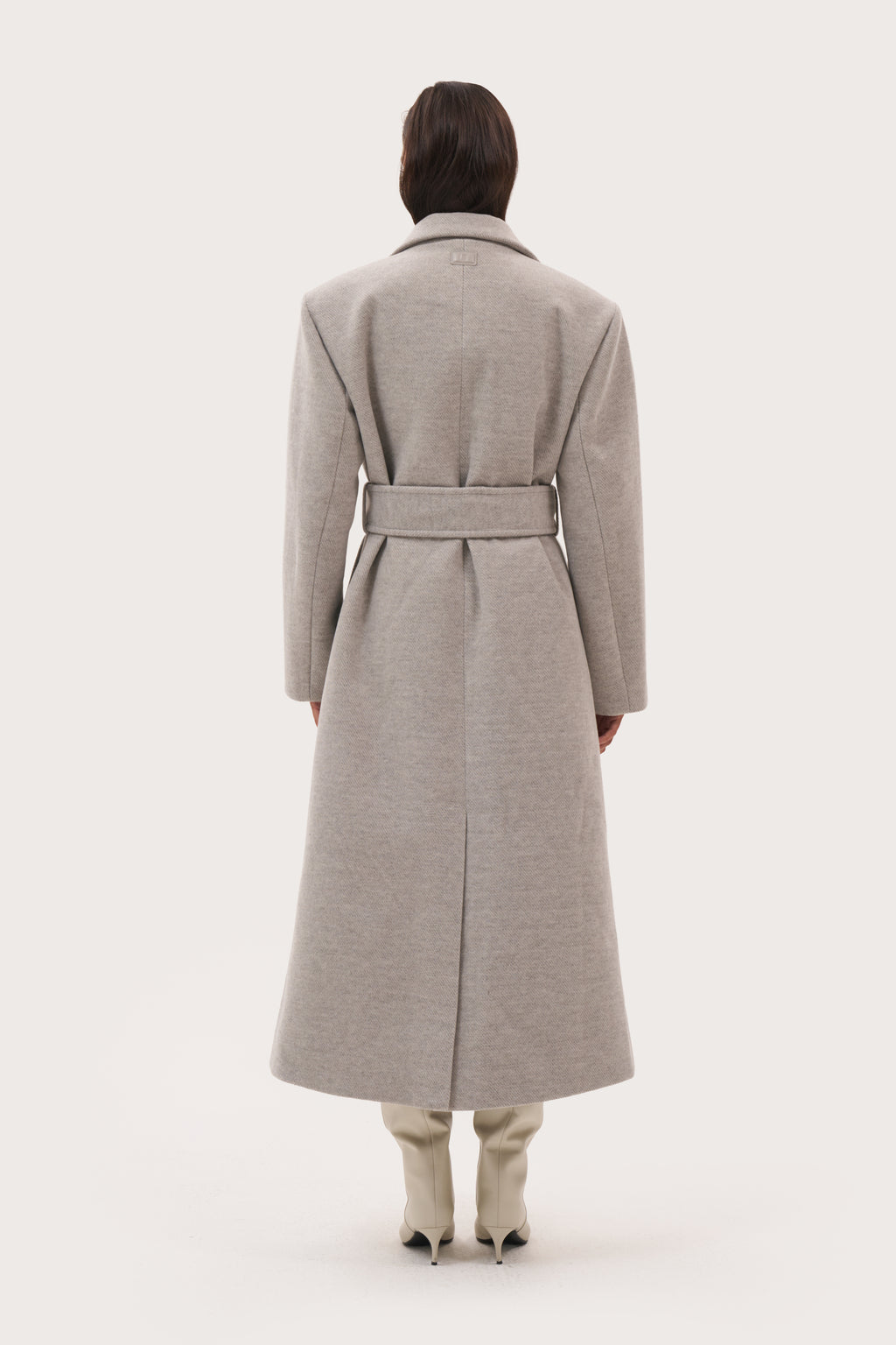 Wren Double Breasted Coat - Grey
