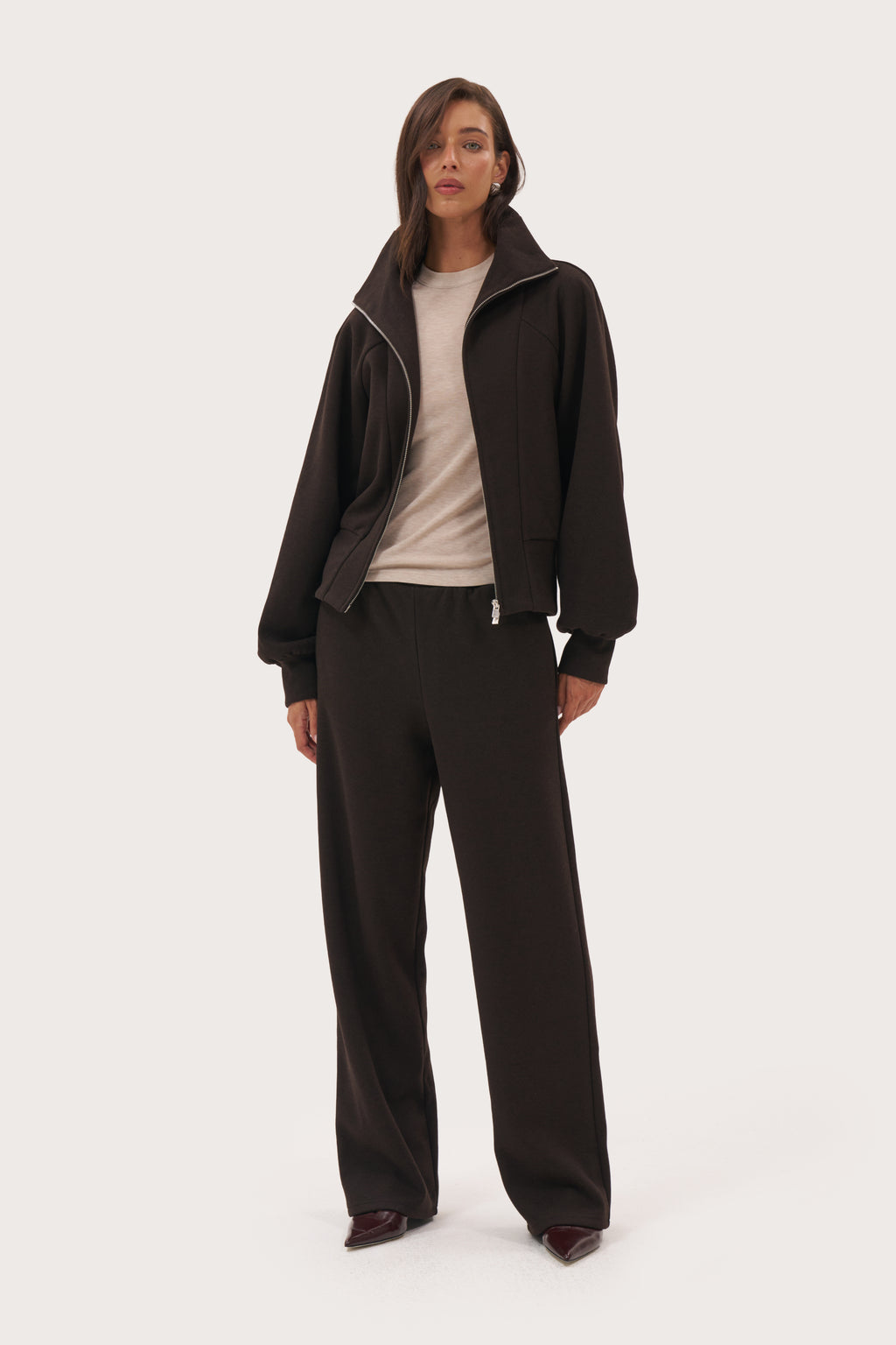 Repose Knit Pants - Brown