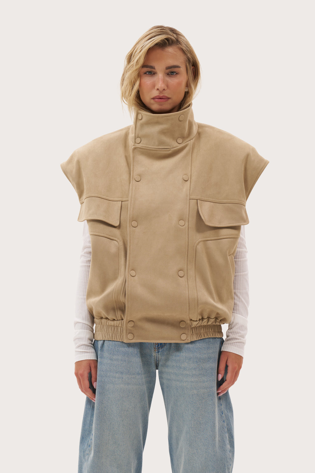 Fawn Oversized Jacket - Beige