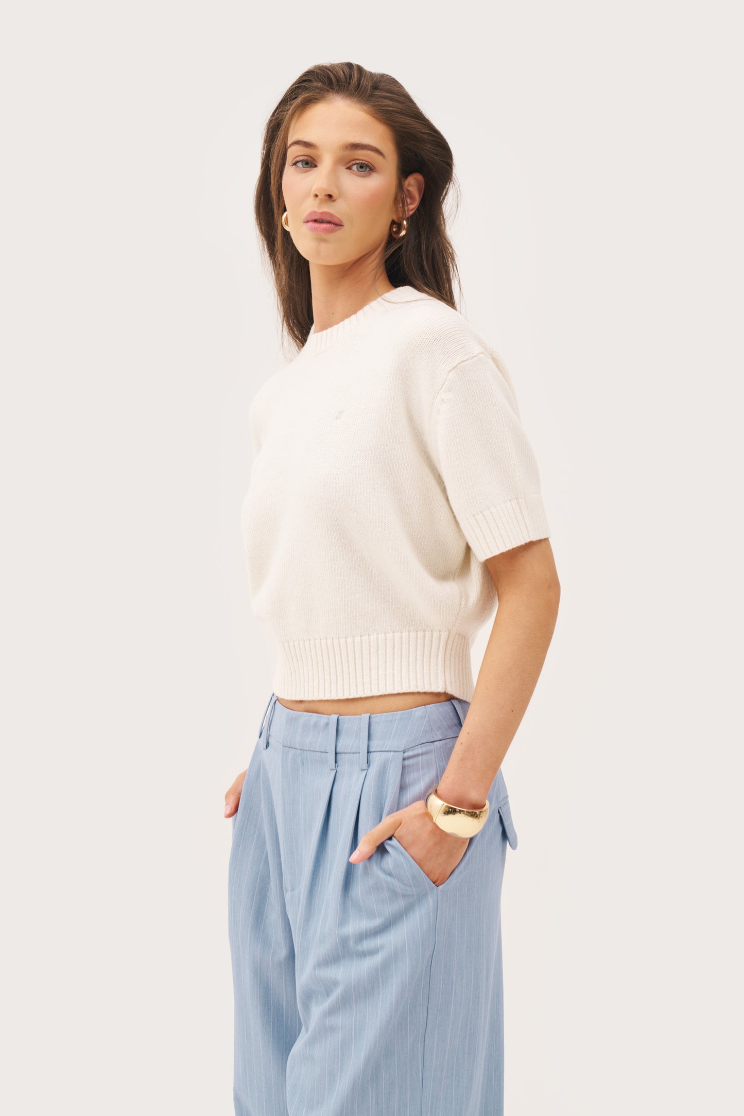 Sofia Knit Sweater - Cream