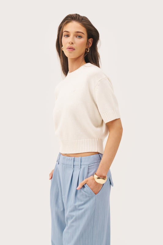 Sofia Knit Sweater - Cream