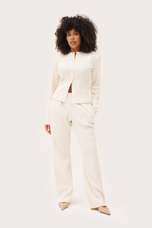 Awayday Pleated Top - Cream