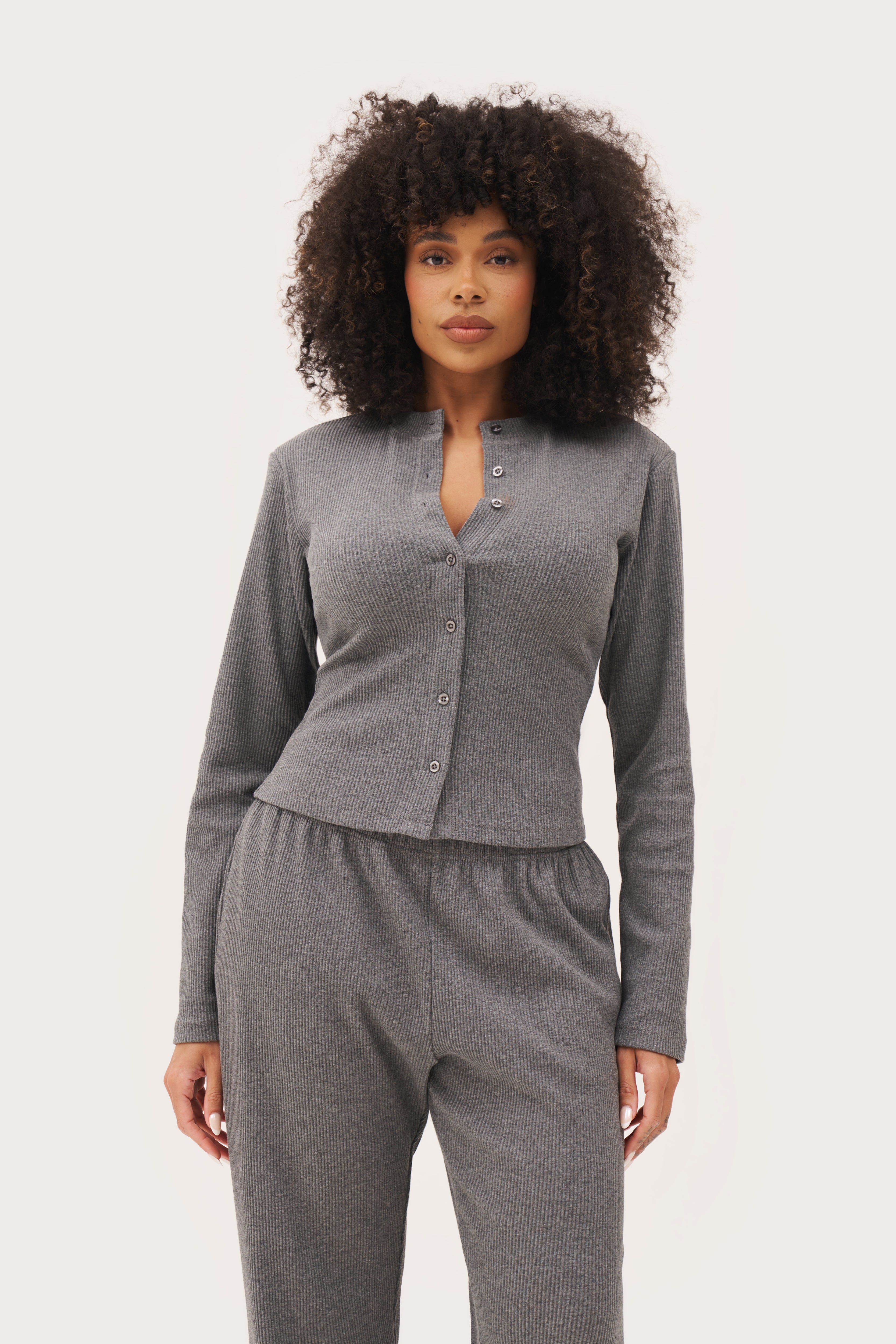 Awayday Pleated Top - Grey