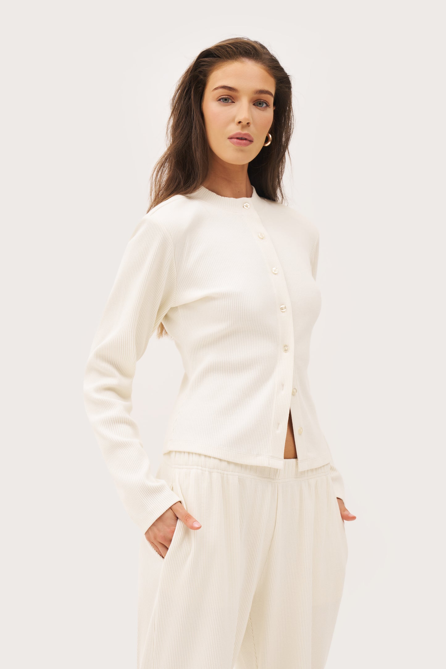 Awayday Pleated Top - Cream