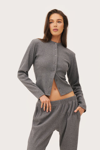 Awayday Pleated Top - Grey