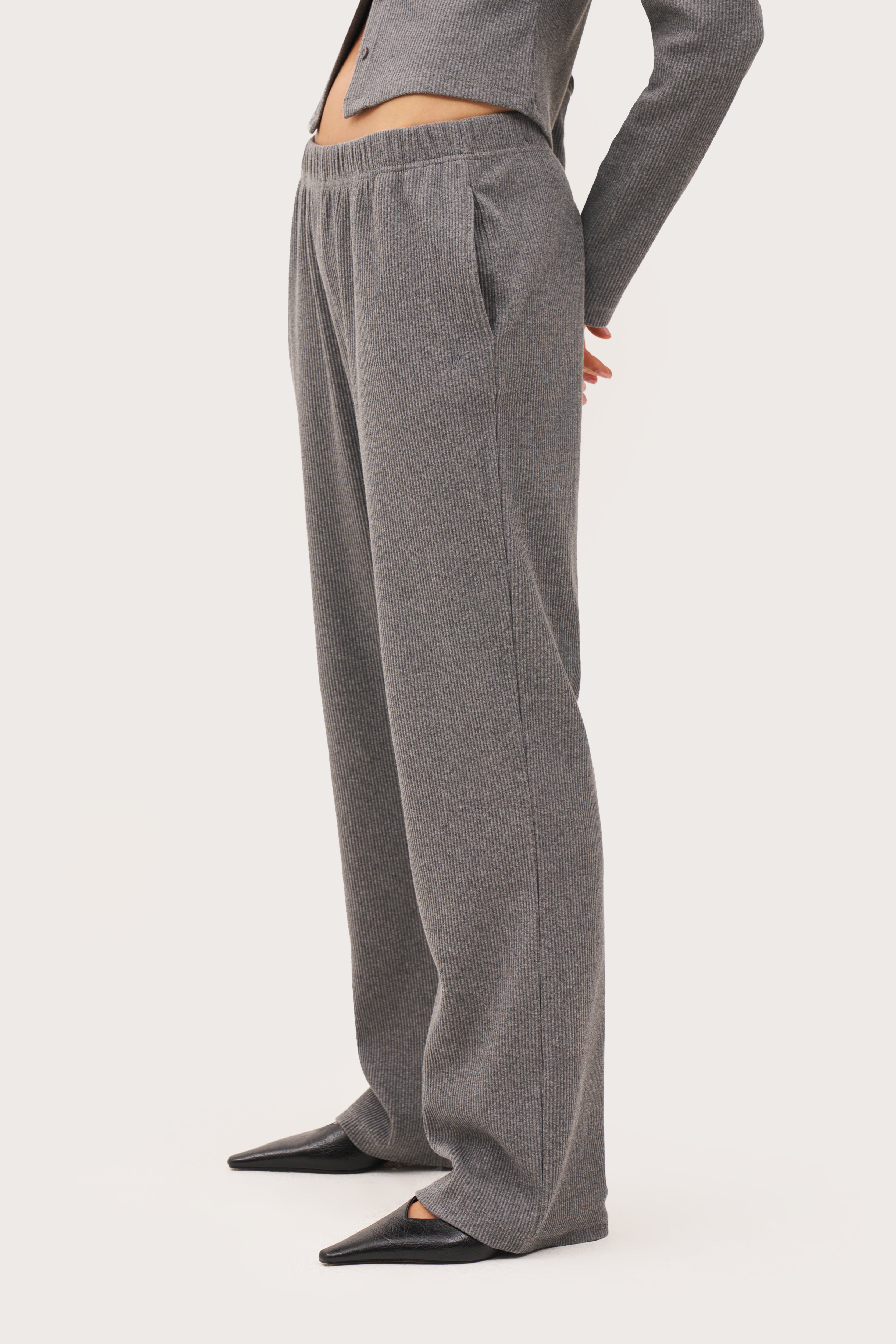 Awayday Pleated Pants - Grey
