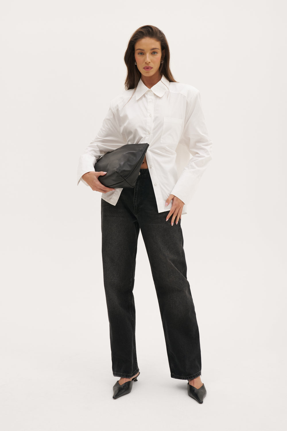 All Tied Up Oversized Shirt - White