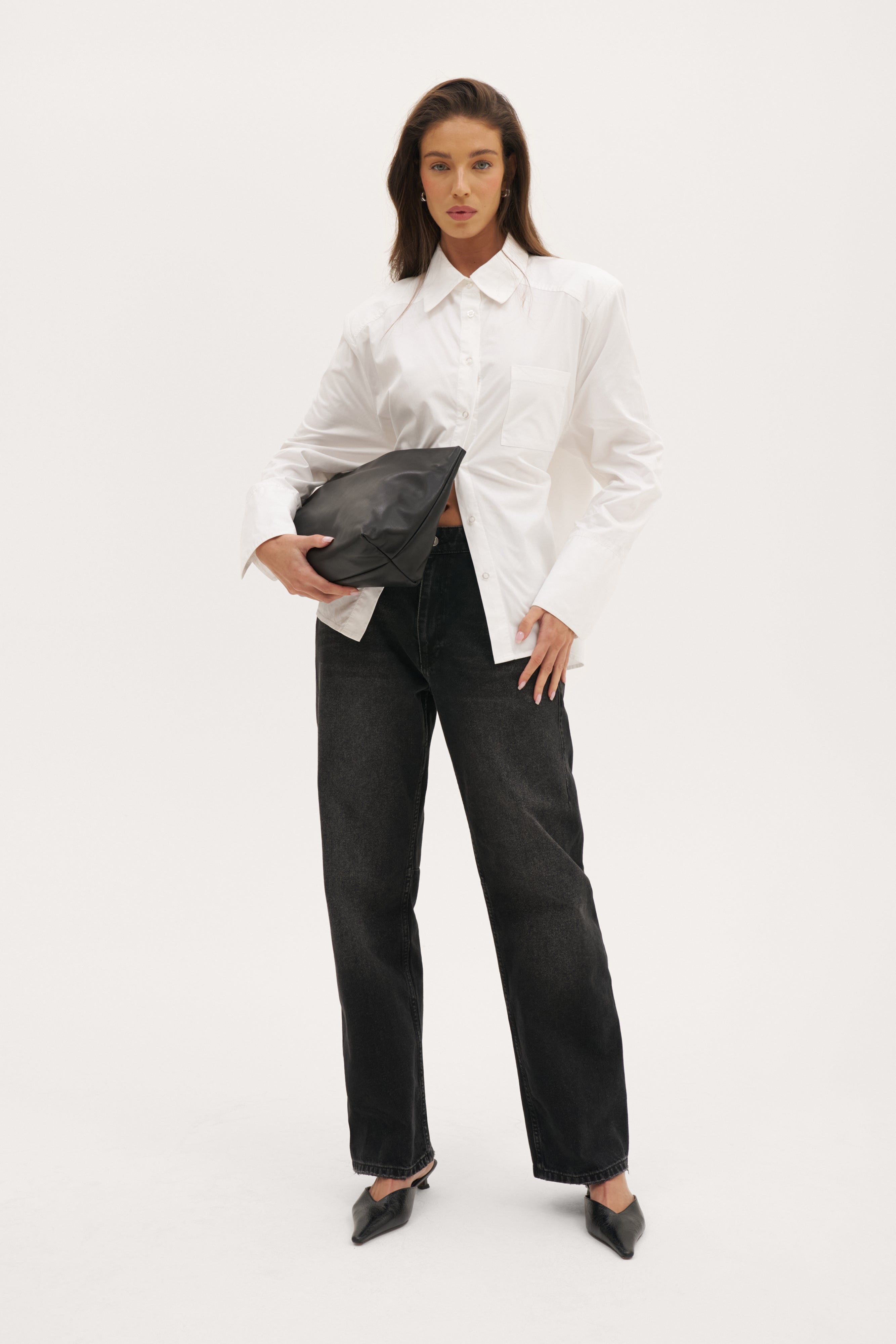 All Tied Up Oversized Shirt - White