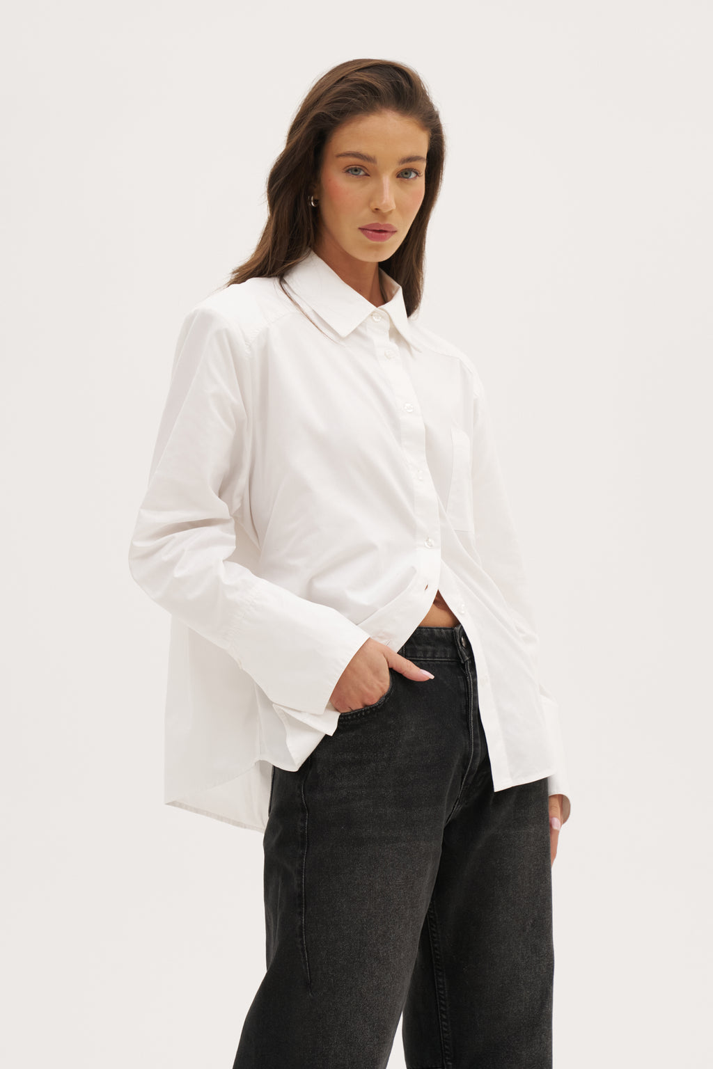 All Tied Up Oversized Shirt - White