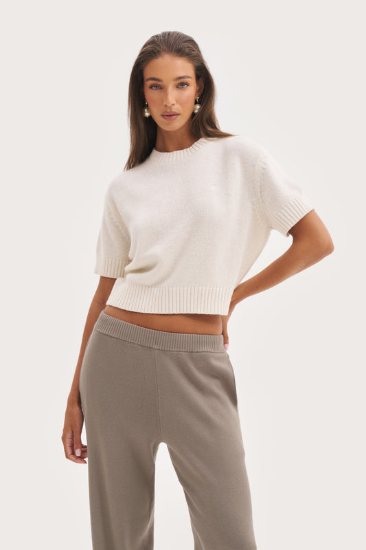 Sofia Knit Sweater - Cream