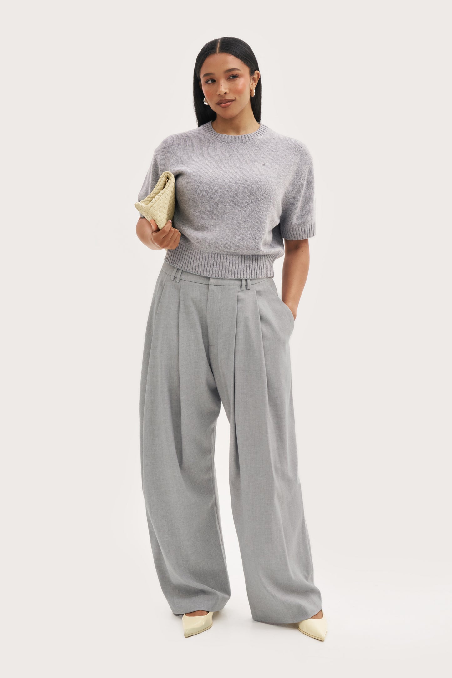 Sofia Knit Sweater - Grey