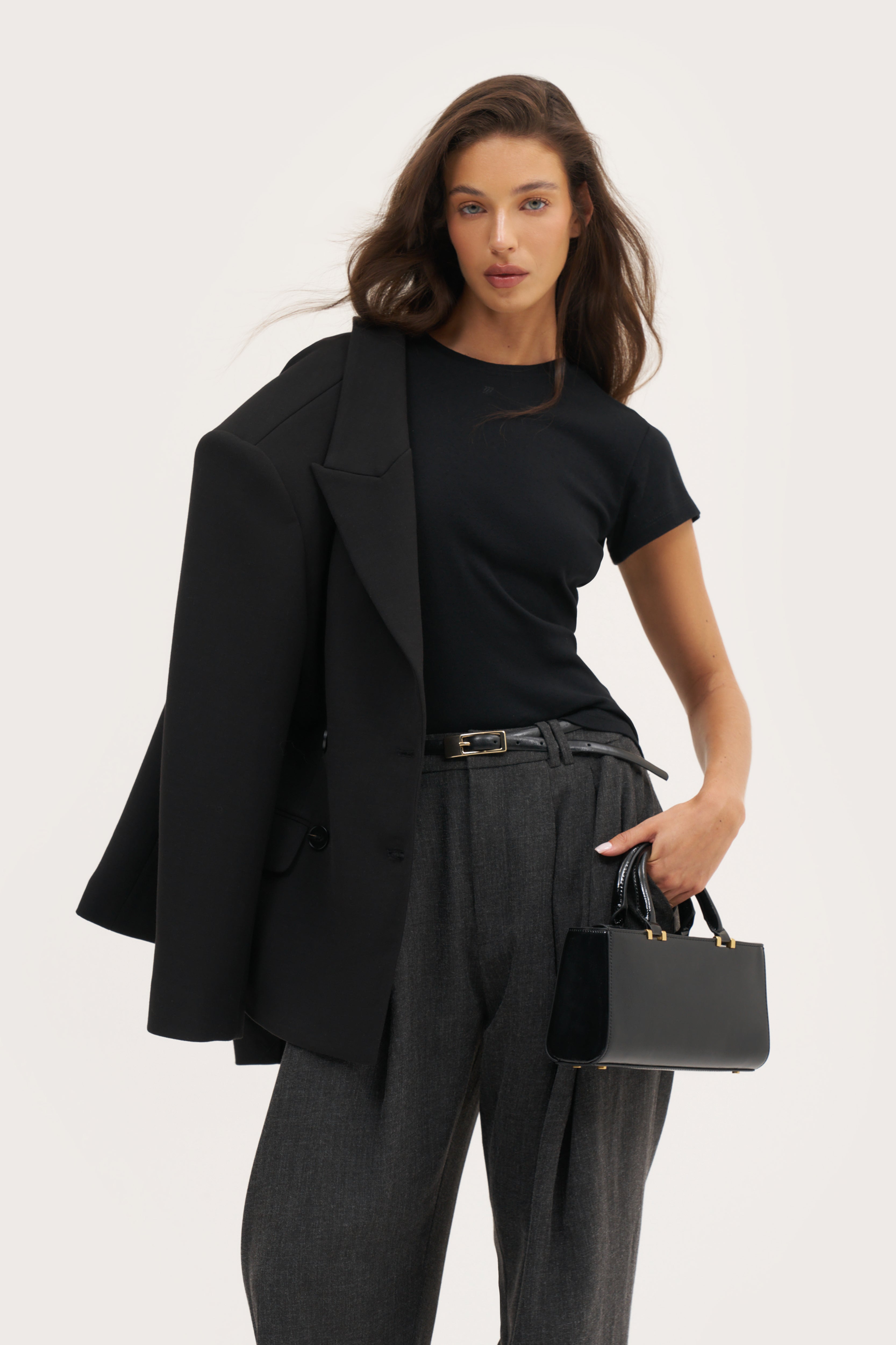 Dreamer Pointelle Tee - Black