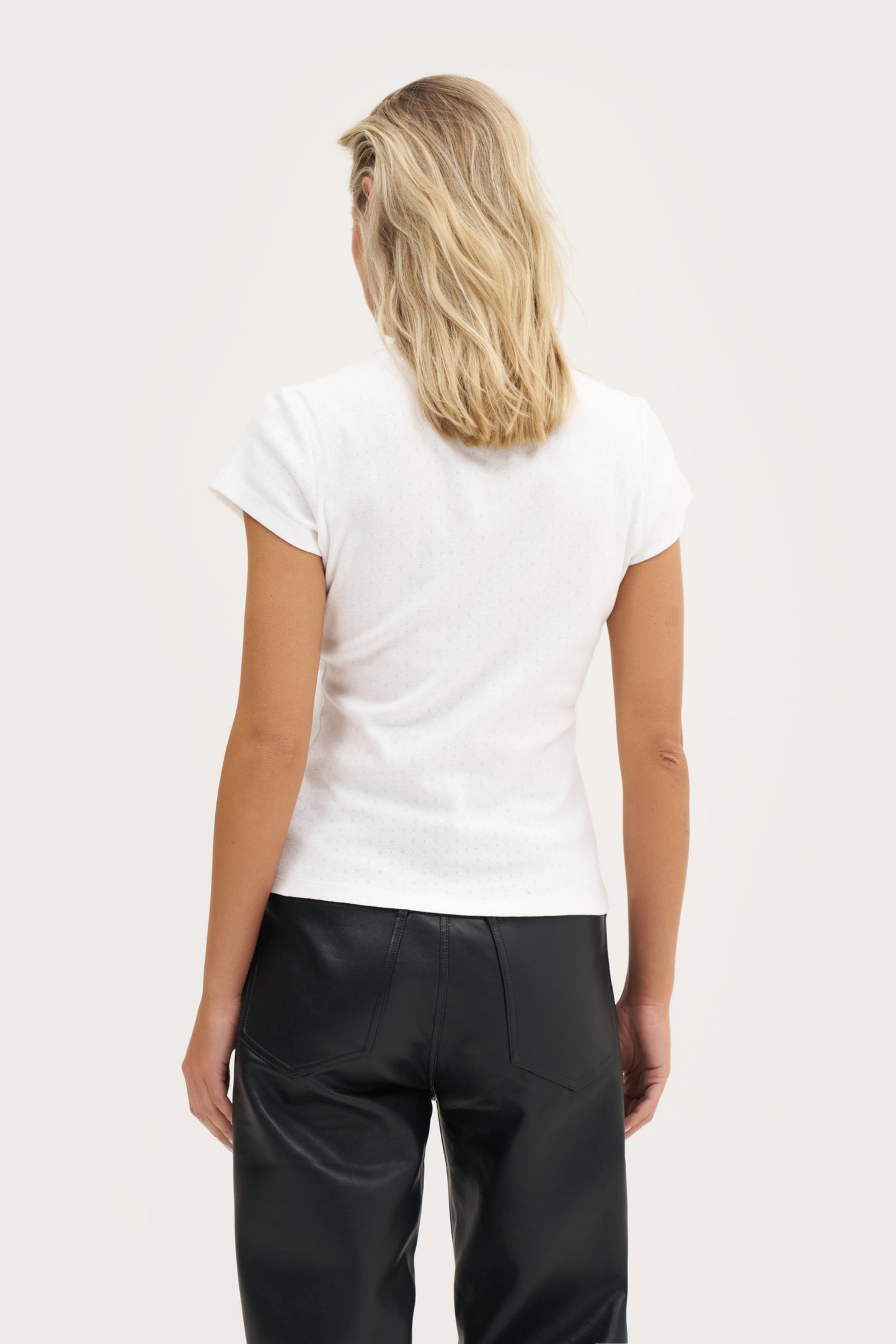 Dreamer Pointelle Tee - Off White