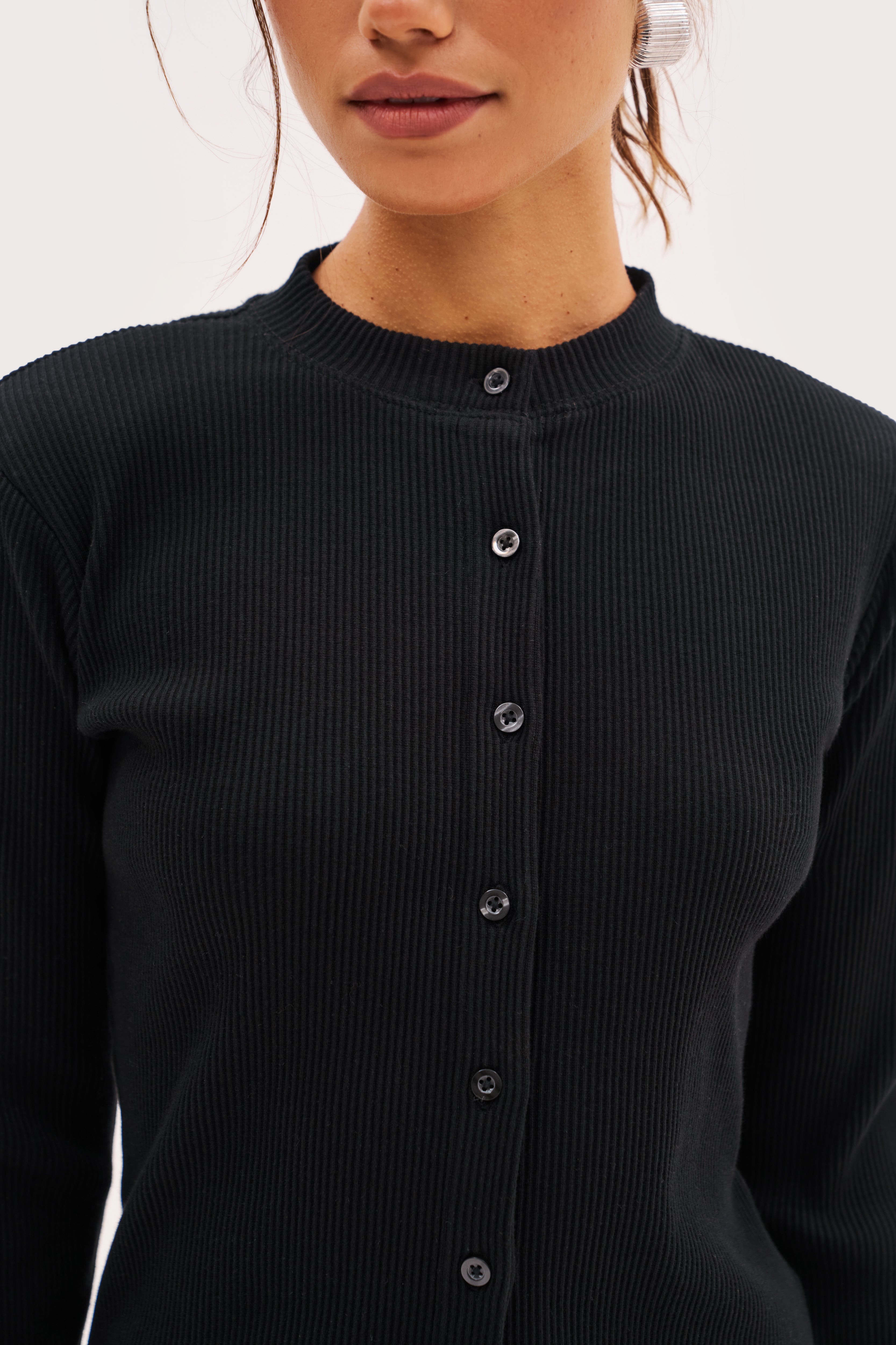 Awayday Pleated Top - Black