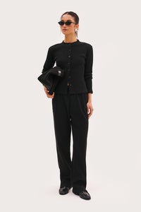 Awayday Pleated Pants - Black