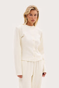 Awayday Pleated Top - Cream