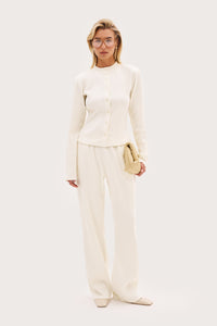 Awayday Pleated Pants - Cream