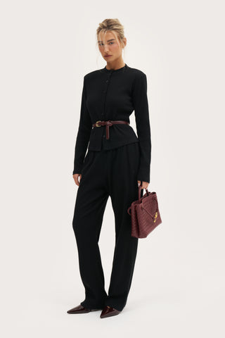 Awayday Pleated Pants - Black