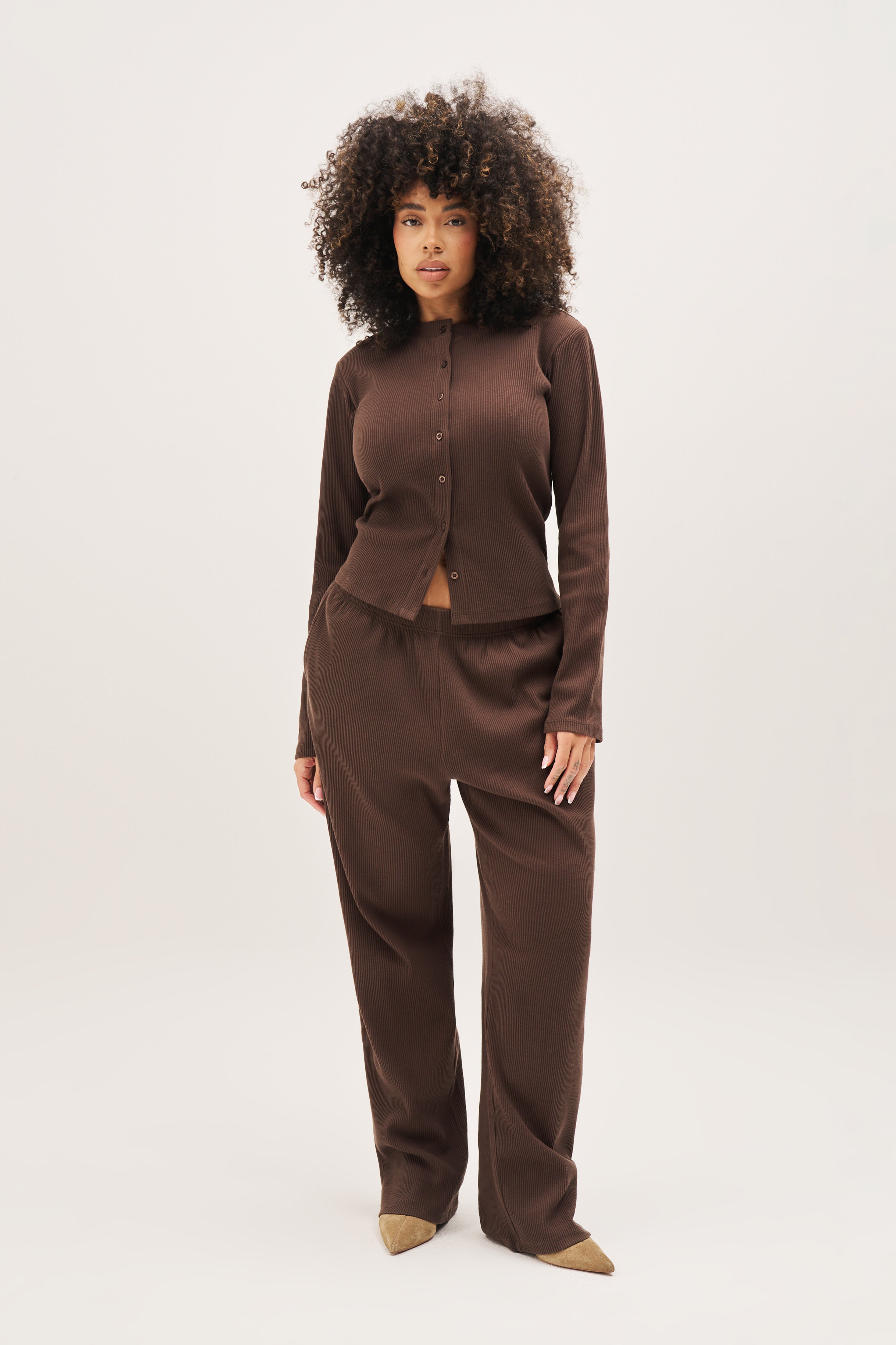 Awayday Pleated Pants - Brown