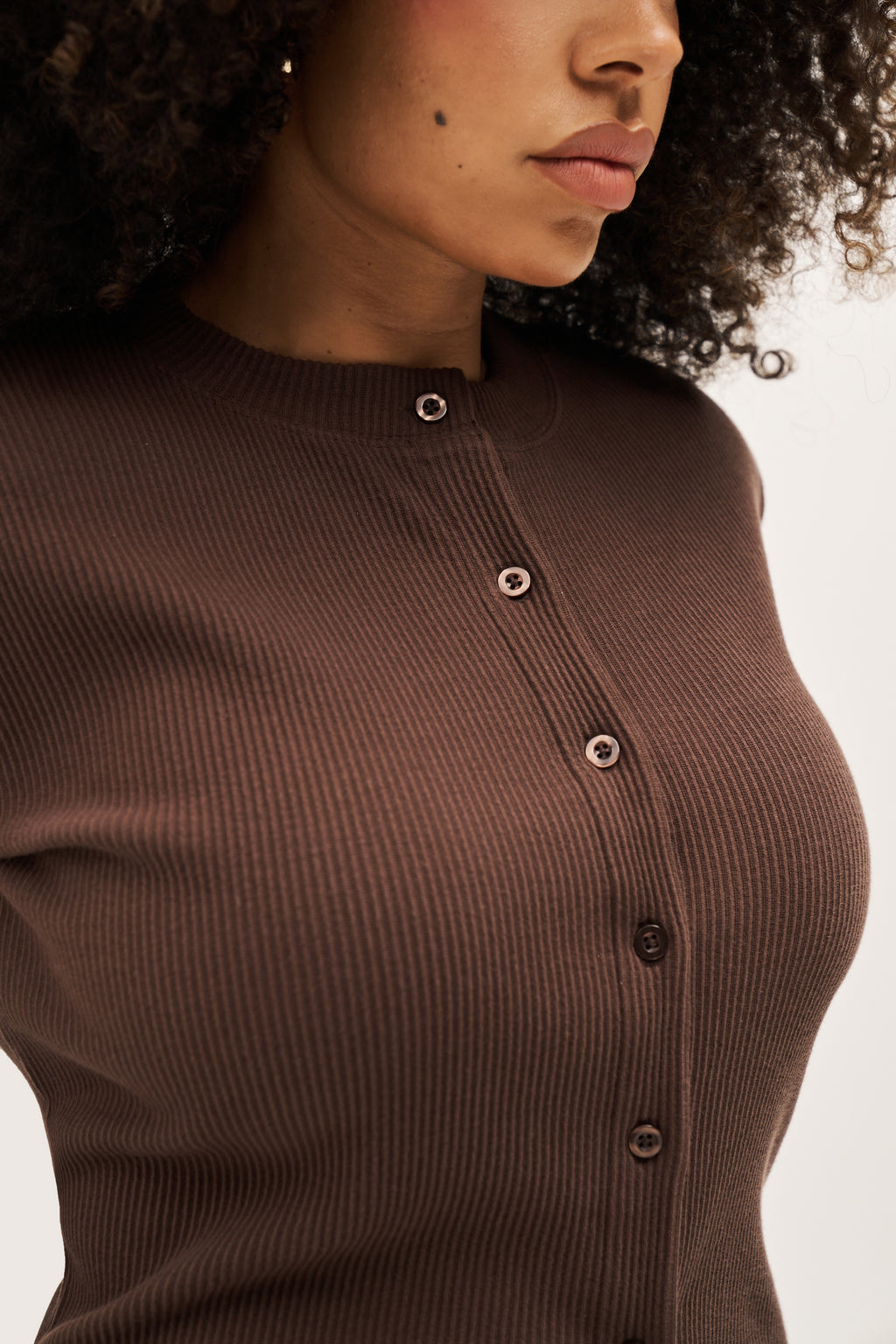 Awayday Pleated Top - Brown