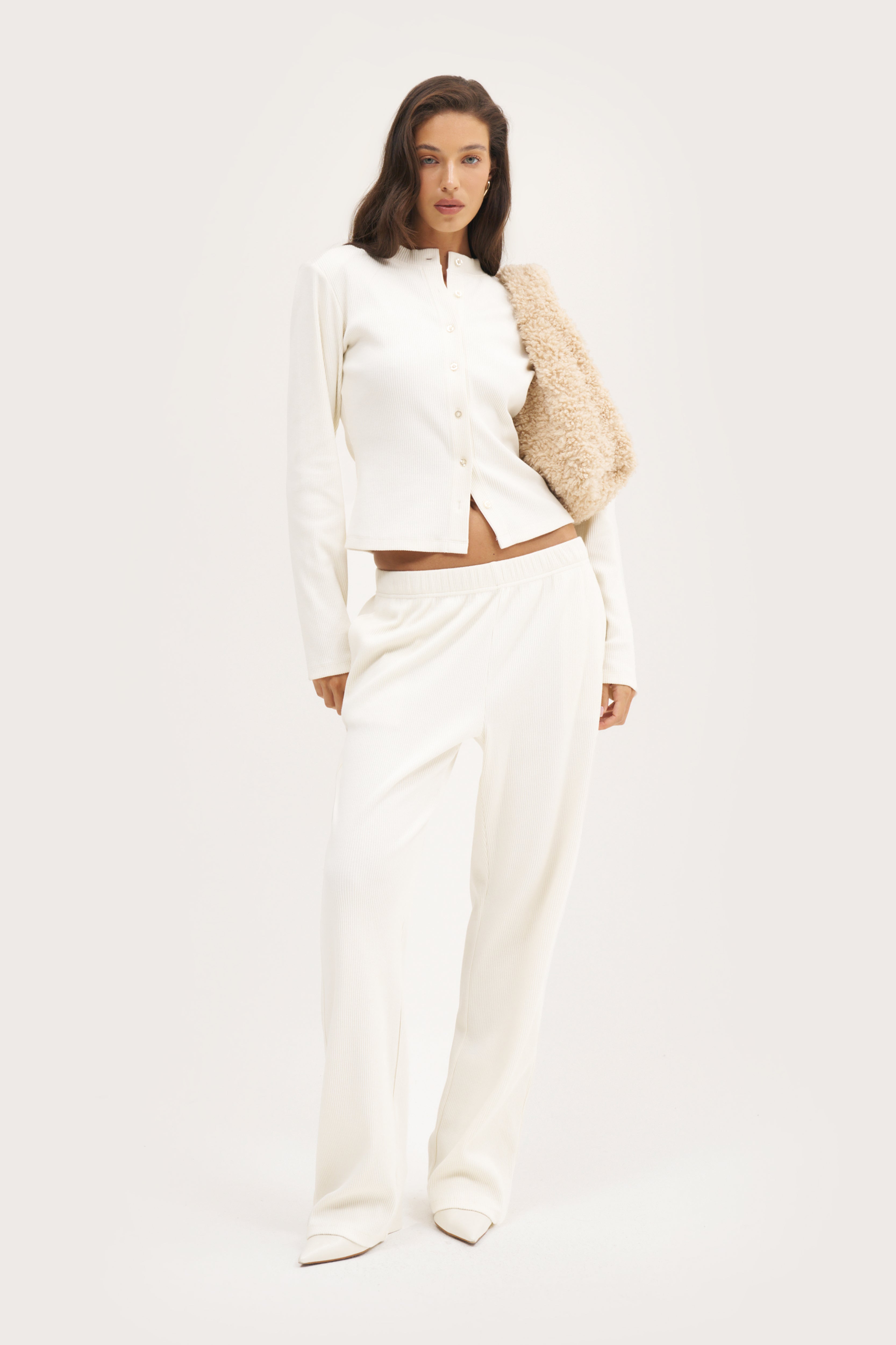 Awayday Pleated Top - Cream