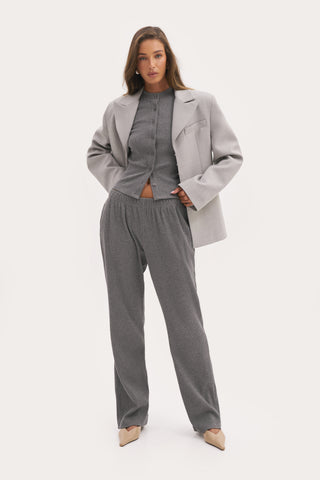 Awayday Pleated Pants - Grey