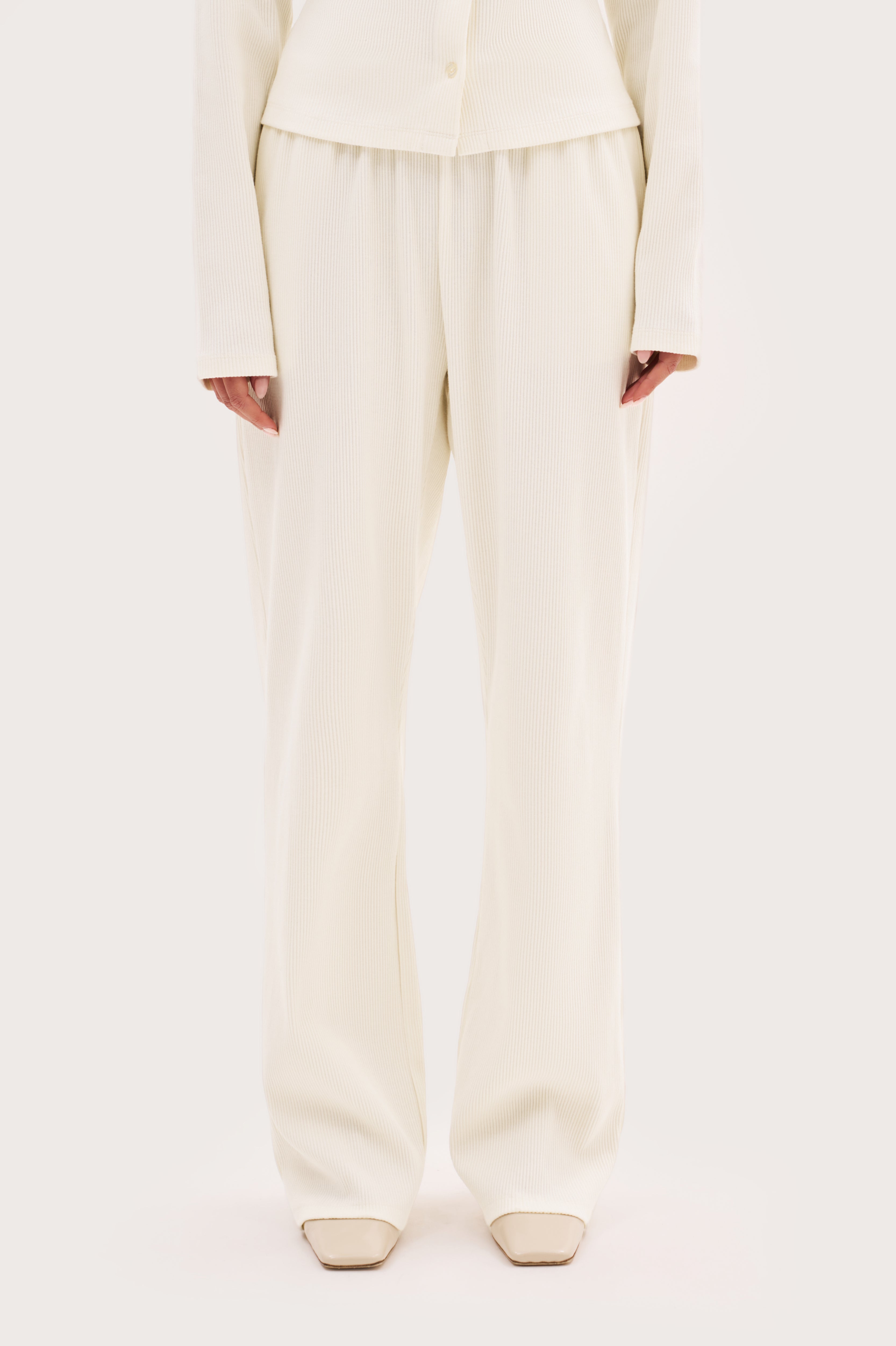 Awayday Pleated Pants - Cream