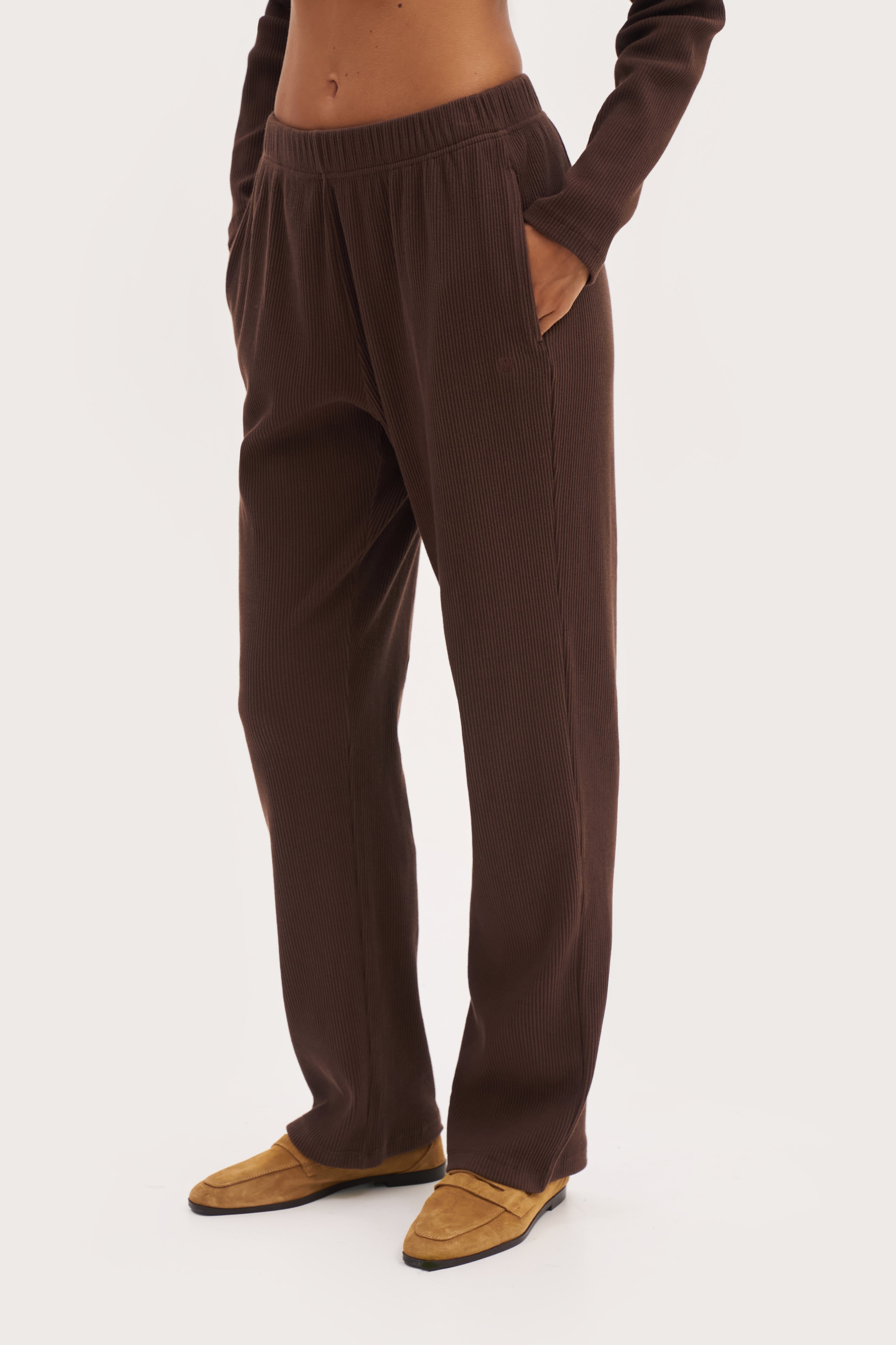 Awayday Pleated Pants - Brown