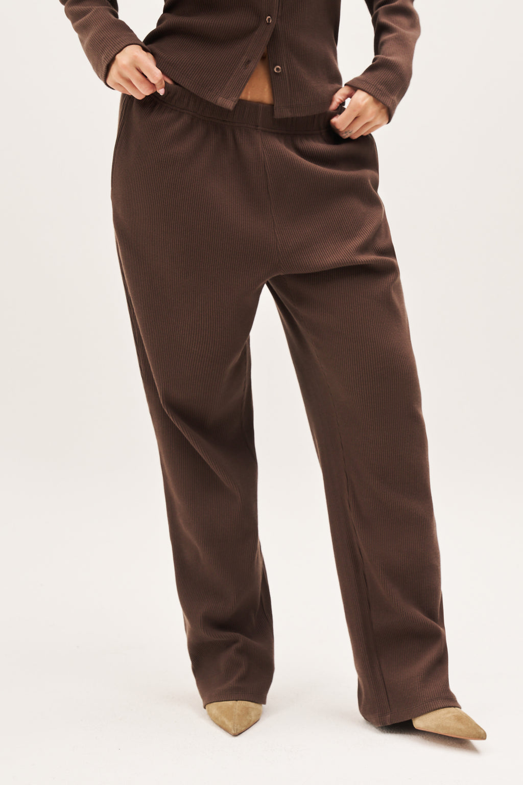 Awayday Pleated Pants - Brown