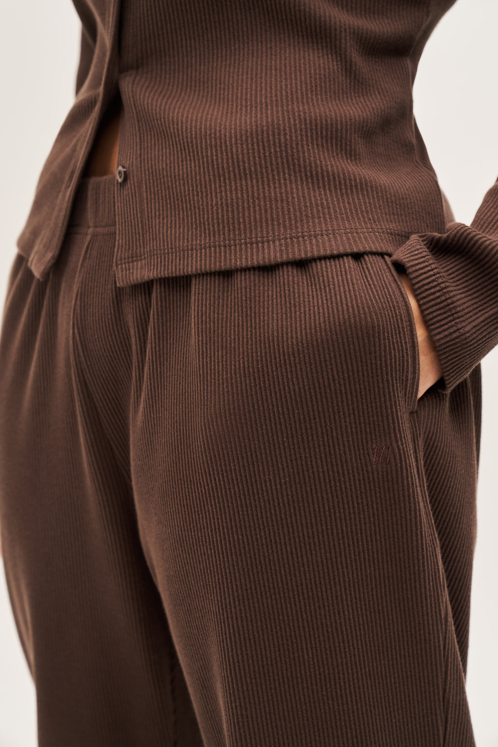 Awayday Pleated Pants - Brown