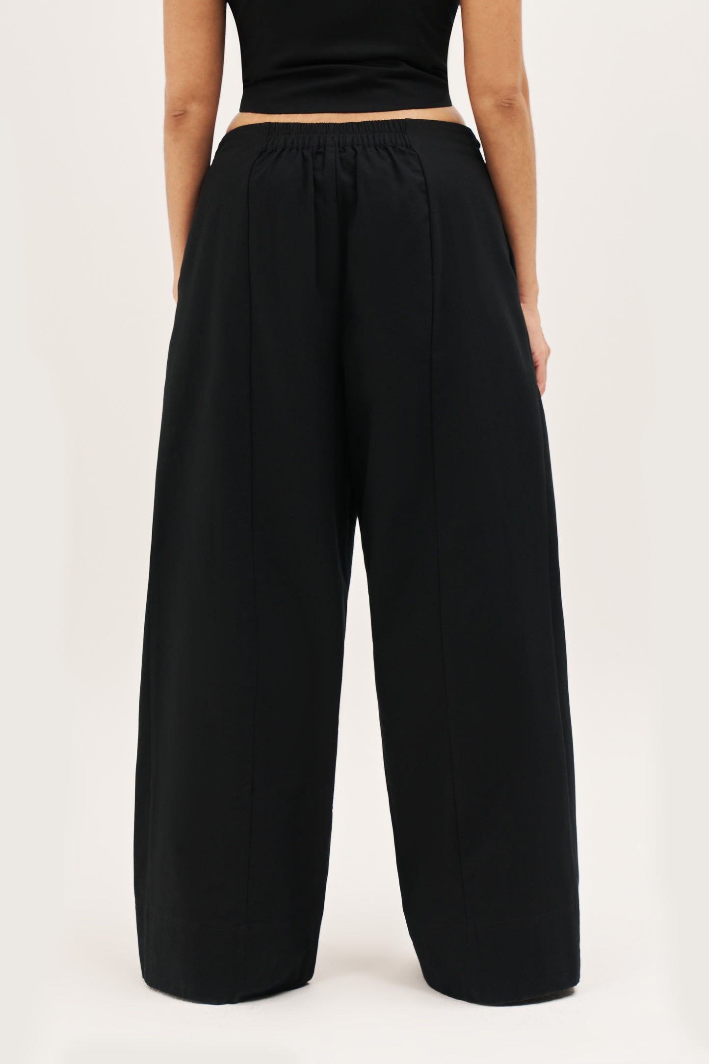 Dress Down Pleated Trousers - Black